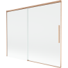 Mexen Rox paroi de douche 2 volets coulissants 190 x 150 cm, transparent, cuivre brossé - 8C9-190-001-65-00