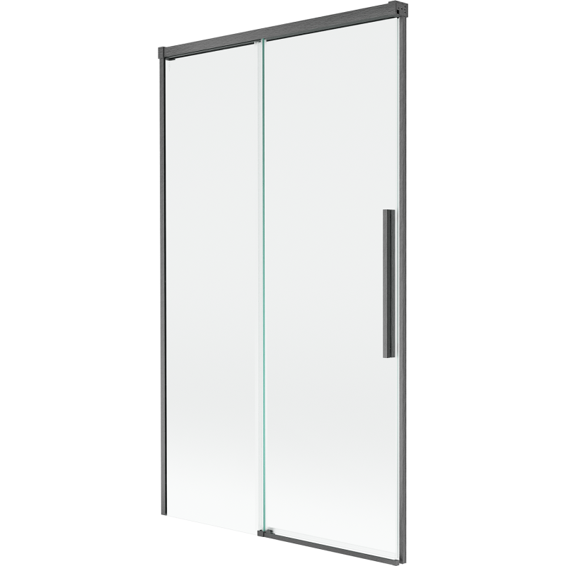 Mexen Rox paroi de douche à 2 volets coulissante 100 x 150 cm, transparent, gris canon brossé - 8C9-100-001-66-00