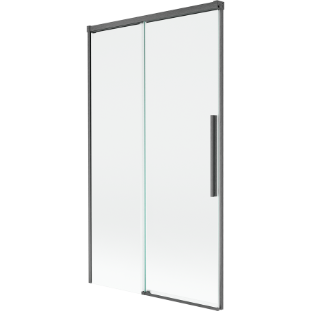 Mexen Rox paroi de douche à 2 volets coulissante 100 x 150 cm, transparent, gris canon brossé - 8C9-100-001-66-00
