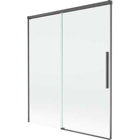 Mexen Rox paroi de douche 2 volets coulissants 140 x 150 cm, transparent, gris canon brossé - 8C9-140-001-66-00