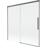 Mexen Rox paroi de douche 2 volets coulissants 160 x 150 cm, transparent, gris canon brossé - 8C9-160-001-66-00