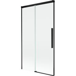 Mexen Rox paravent de baignoire 2 volets coulissants 100 x 150 cm, transparent, noir - 8C9-100-001-70-00