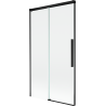 Mexen Rox paravent de baignoire 2 volets coulissants 100 x 150 cm, transparent, noir - 8C9-100-001-70-00