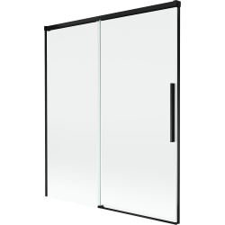 Mexen Rox paroi de baignoire 2 volets coulissants 140 x 150 cm, transparent, noir - 8C9-140-001-70-00