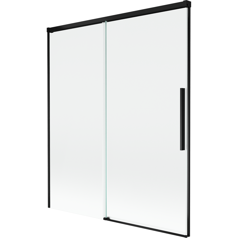 Mexen Rox paroi de baignoire 2 volets coulissants 140 x 150 cm, transparent, noir - 8C9-140-001-70-00