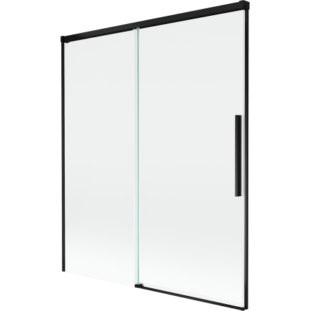 Mexen Rox paroi de baignoire 2 volets coulissants 140 x 150 cm, transparent, noir - 8C9-140-001-70-00