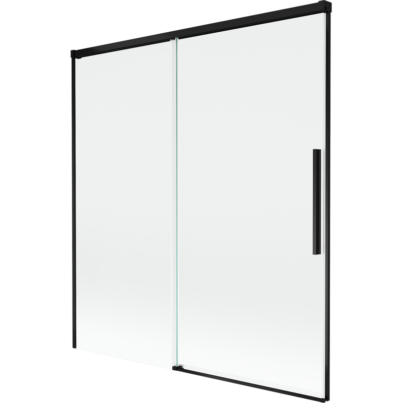 Mexen Rox paroi de douche 2 volets coulissants 150 x 150 cm, transparent, noir - 8C9-150-001-70-00