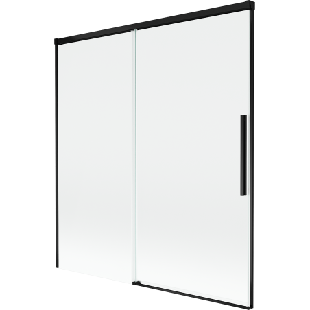 Mexen Rox paroi de douche 2 volets coulissants 150 x 150 cm, transparent, noir - 8C9-150-001-70-00