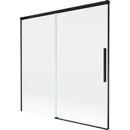 Mexen Rox paroi de douche 2 volets coulissante 160 x 150 cm, transparent, noir - 8C9-160-001-70-00