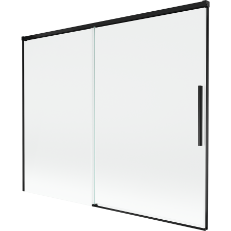 Mexen Rox paroi de baignoire coulissante à 2 volets 190 x 150 cm, transparent, noir - 8C9-190-001-70-00