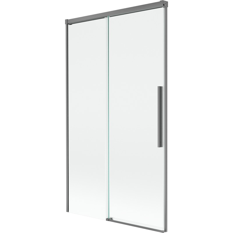 Mexen Rox paroi de baignoire à 2 volets coulissante 100 x 150 cm, transparent, métal canon de fusil - 8C9-100-001-95-00