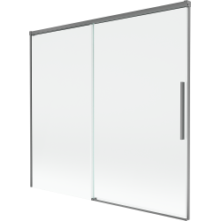 Mexen Rox paroi de baignoire 2 volets coulissante 170 x 150 cm, transparent, métal gun - 8C9-170-001-95-00