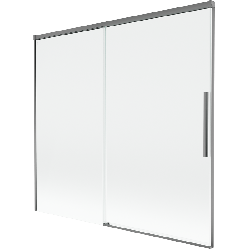 Mexen Rox paroi de baignoire 2 volets coulissante 170 x 150 cm, transparent, métal gun - 8C9-170-001-95-00