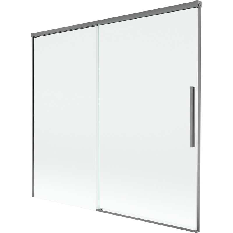 Mexen Rox paroi de baignoire coulissante à 2 volets 170 x 150 cm, transparent, métal canon - 8C9-170-001-95-00