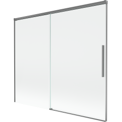 Mexen Rox paroi de douche 2 volets coulissante 180 x 150 cm, transparent, métal gris - 8C9-180-001-95-00