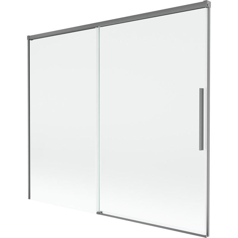 Mexen Rox paroi de douche 2 volets coulissante 180 x 150 cm, transparent, métal gris - 8C9-180-001-95-00