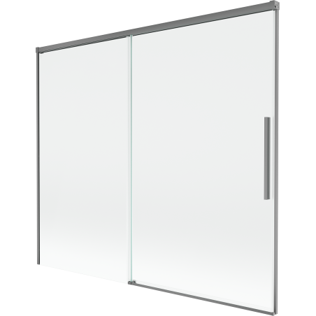 Mexen Rox paroi de douche 2 volets coulissante 180 x 150 cm, transparent, métal gris - 8C9-180-001-95-00