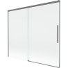 Mexen Rox paroi de douche 2 volets coulissante 180 x 150 cm, transparent, métal gris - 8C9-180-001-95-00