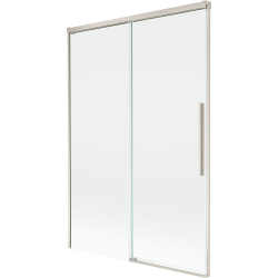 Mexen Rox paroi de bain 2 volets coulissants 120 x 150 cm, transparent, nickel brossé - 8C9-120-001-97-00