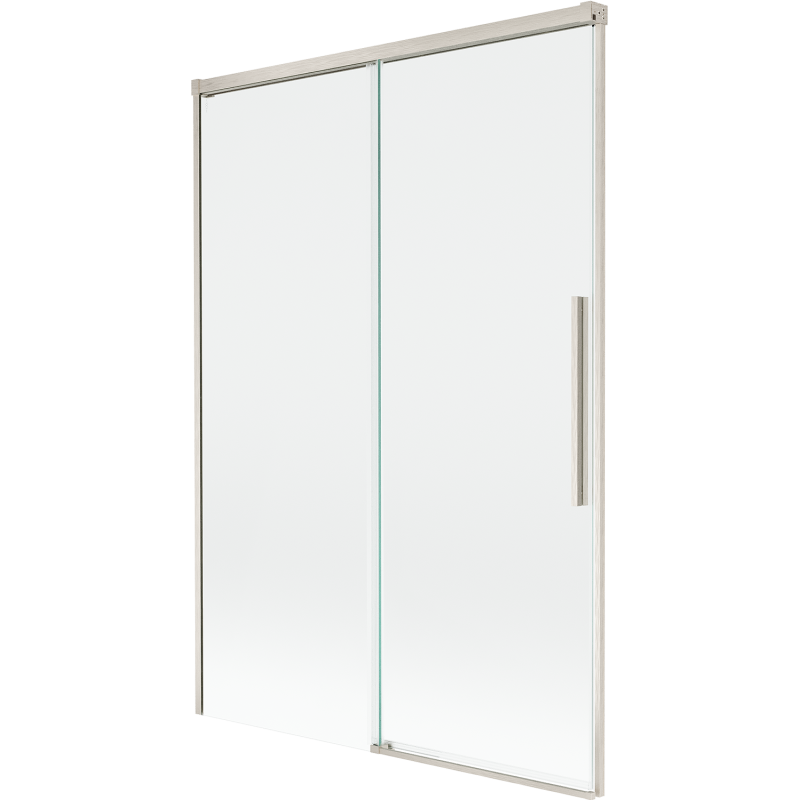 Mexen Rox paroi de bain 2 volets coulissants 120 x 150 cm, transparent, nickel brossé - 8C9-120-001-97-00