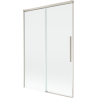 Mexen Rox paroi de bain 2 volets coulissants 120 x 150 cm, transparent, nickel brossé - 8C9-120-001-97-00