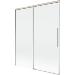 Mexen Rox paroi de douche à 2 volets coulissants 140 x 150 cm, transparent, nickel brossé - 8C9-140-001-97-00