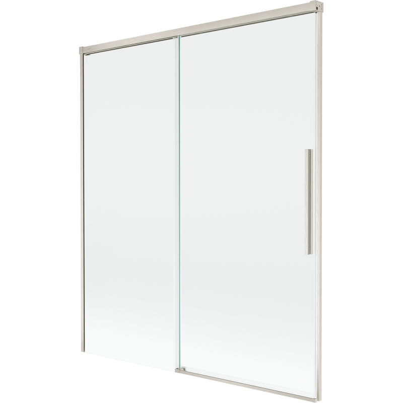 Mexen Rox paroi de douche à 2 volets coulissants 140 x 150 cm, transparent, nickel brossé - 8C9-140-001-97-00