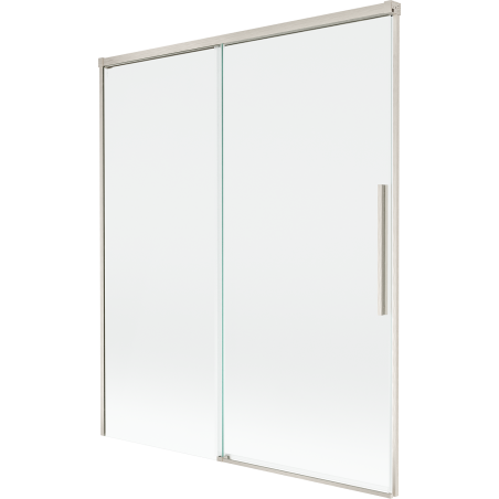 Mexen Rox pare-baignoire 2 volets coulissants 140 x 150 cm, transparent, nickel brossé - 8C9-140-001-97-00