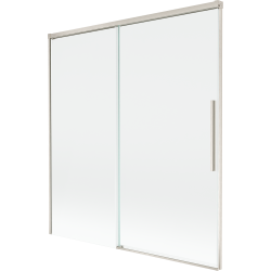 Mexen Rox pare-douche 2 panneaux coulissants 150 x 150 cm, transparent, nickel brossé - 8C9-150-001-97-00