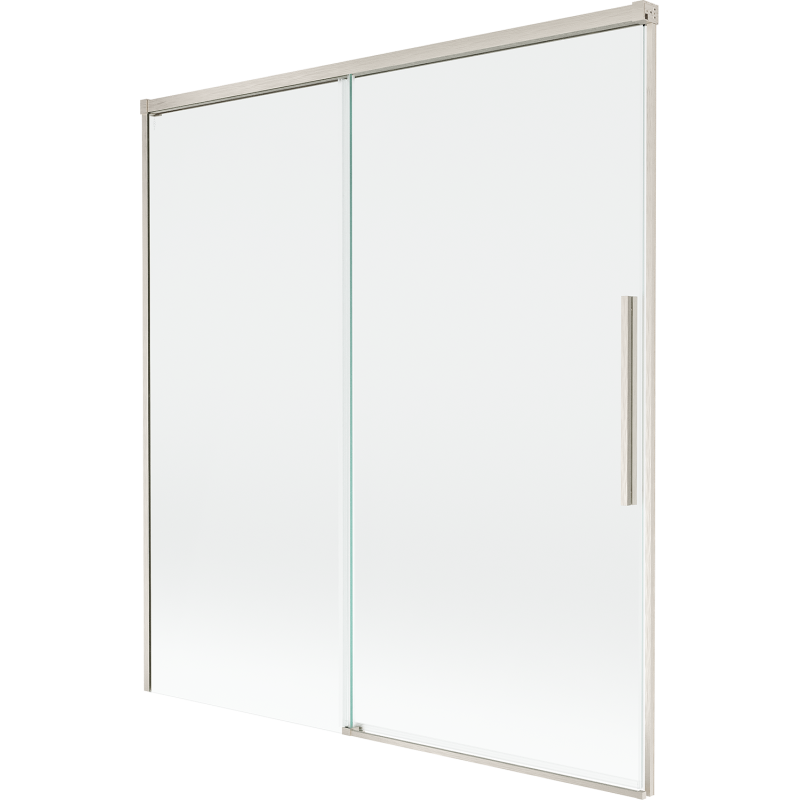 Mexen Rox pare-douche 2 panneaux coulissants 150 x 150 cm, transparent, nickel brossé - 8C9-150-001-97-00