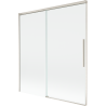 Mexen Rox pare-douche 2 panneaux coulissants 150 x 150 cm, transparent, nickel brossé - 8C9-150-001-97-00