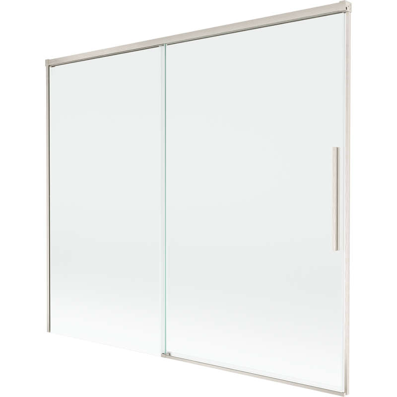 Mexen Rox paroi de douche 2 volets coulissants 180 x 150 cm, transparent, nickel brossé - 8C9-180-001-97-00
