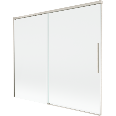 Mexen Rox paroi de douche 2 volets coulissants 180 x 150 cm, transparent, nickel brossé - 8C9-180-001-97-00