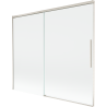 Mexen Rox paroi de douche 2 volets coulissants 180 x 150 cm, transparent, nickel brossé - 8C9-180-001-97-00