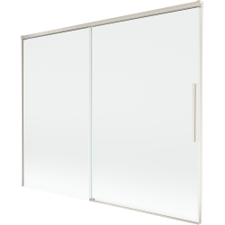 Mexen Rox pare-douche 2 panneaux coulissants 190 x 150 cm, transparent, nickel brossé - 8C9-190-001-97-00