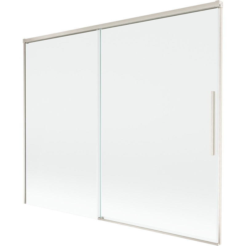Mexen Rox pare-douche 2 panneaux coulissants 190 x 150 cm, transparent, nickel brossé - 8C9-190-001-97-00