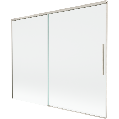Mexen Rox pare-douche 2 panneaux coulissants 190 x 150 cm, transparent, nickel brossé - 8C9-190-001-97-00
