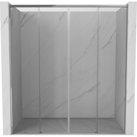 Mexen Rox Duo portes de douche coulissantes 200 cm, transparentes, chrome - 8C2-200-002-01-00