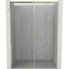 Mexen Rox Duo porte de douche coulissante 150 cm, transparent, dorée - 8C2-150-002-50-00