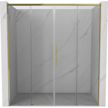 Mexen Rox Duo porte de douche coulissante 180 cm, transparent, doré - 8C2-180-002-50-00