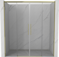 Mexen Rox Duo porte de douche coulissante 180 cm, transparent, doré - 8C2-180-002-50-00