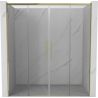 Mexen Rox Duo porte de douche coulissante 200 cm, transparent, doré - 8C2-200-002-50-00