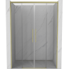 Mexen Rox Duo portes de douche coulissantes 150 cm, transparentes, or brossé - 8C2-150-002-55-00