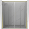 Mexen Rox Duo portes de douche coulissantes 170 cm, transparentes, doré brossé - 8C2-170-002-55-00