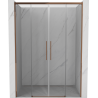 Mexen Rox portes de douche coulissantes 150 cm, transparent, or rose - 8C2-140-002-60-00 - 8C2-150-002-60-00