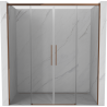 Mexen Rox Duo porte de douche coulissante 180 cm, transparent, or rose - 8C2-180-002-60-00