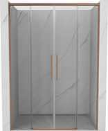 Mexen Rox Duo portes de douche coulissantes 160 cm, transparent, cuivre brossé - 8C2-160-002-65-00