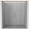 Mexen Rox Porte de douche coulissante duo 180 cm, transparent, cuivre brossé - 8C2-180-002-65-00