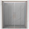 Mexen Rox Porte de douche coulissante Duo 190 cm, transparent, cuivre brossé - 8C2-190-002-65-00