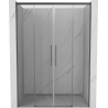 Mexen Rox Duo porte de douche coulissante 150 cm, transparent, gris canon brossé - 8C2-150-002-66-00
